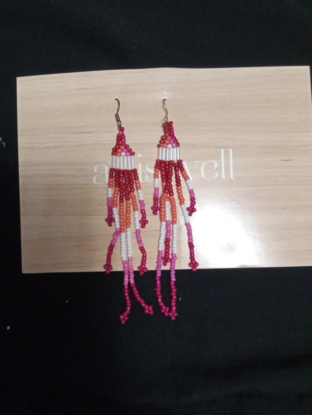 2/$7**Handbeaded Multi-color Earrings